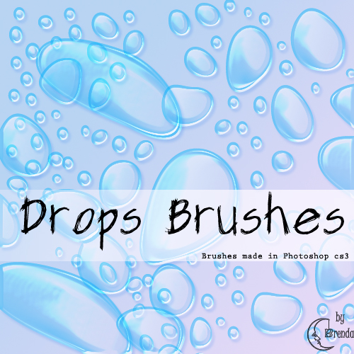 ����� ��� Photoshop - Drops Brushes by Brenda
