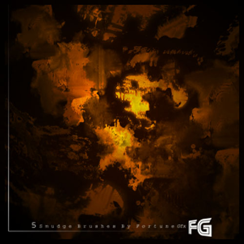 Abstract Smudge Photoshop Brushes
