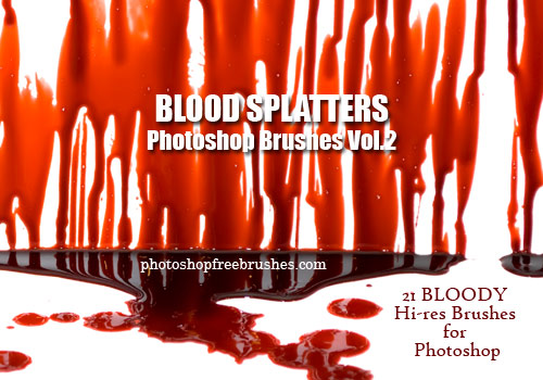 Blood Splatter Photoshop Brushes Part 2
