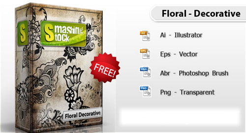 Floral Decorative Free Pack