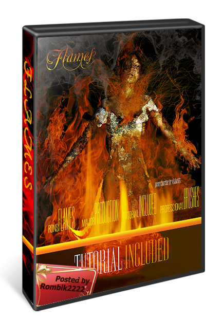 Rons brushes - Flames