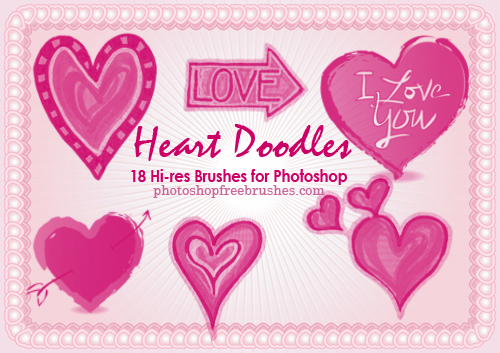 ����� ��� Photoshop - Valentine Brushes VI