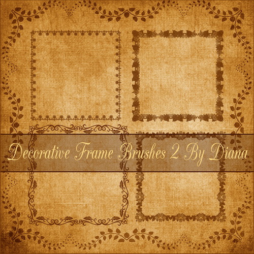 Decor Frame Brushes 4  By Diana  ������������ ����� - �����