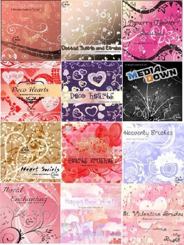 12 Romantic Brushes