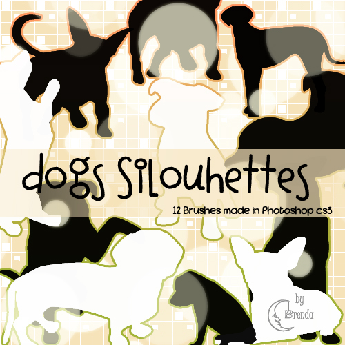 ����� ��� Photoshop - Dogs Silhouettes Brushes by Brenda