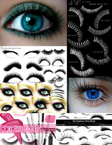 ����� ��� Photoshop - Eyelash Brush Pack