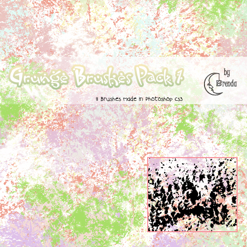 ����� ��� Photoshop - Grunge Brushes Pack 1 by Brenda