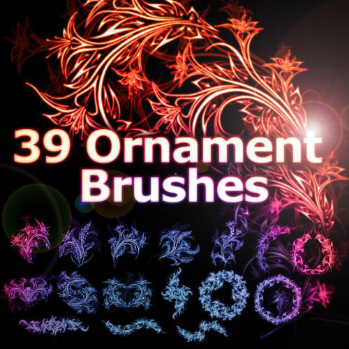 39 Ornament Brushes