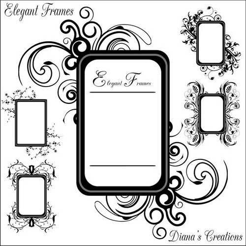 Decor Frame Brushes 4  By Diana  ������������ ����� - �����