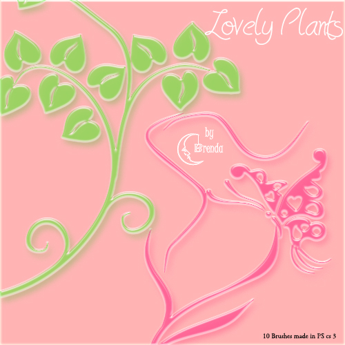 ����� ��� Photoshop - Lovely Plants Brushes by Brenda