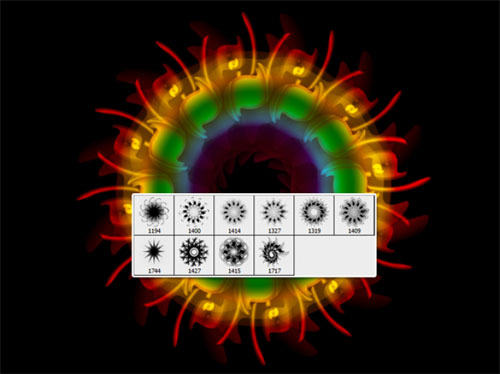 Kaleidoscope Brushes for Photoshop