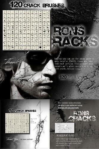 Rons Cracks - 120 Brushes for Photoshop