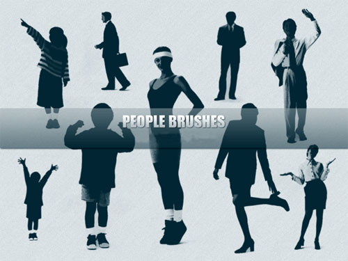 People Brushes for Photoshop