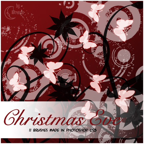 ����� ��� Photoshop - Christmas Eve Brushes by Brenda