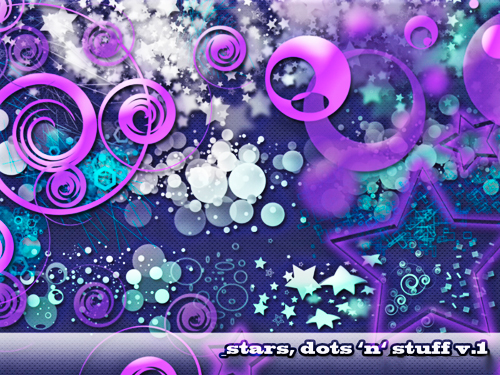 ����� ��� Adobe Photoshop - Stars, Dots 'n' Stuff (������, �����, �����)