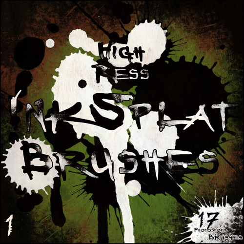 17 HighRess Ink Plat Brushes