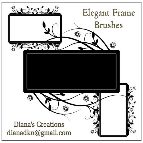 Decor Frame Brushes 5  By Diana Creations  ����� - ����� 5