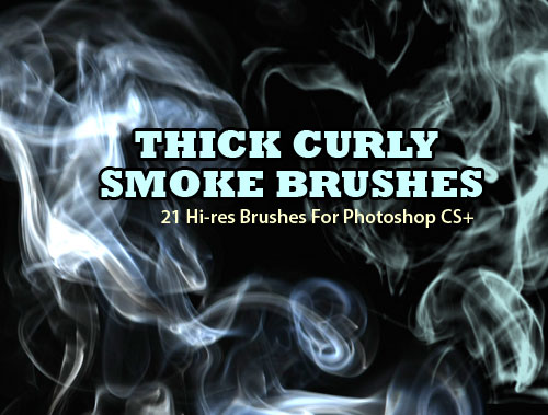 Thick Curly Smoke Brushes