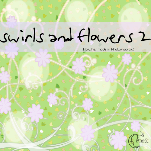 ����� ��� Photoshop - Swirls and Flowers II by Brenda