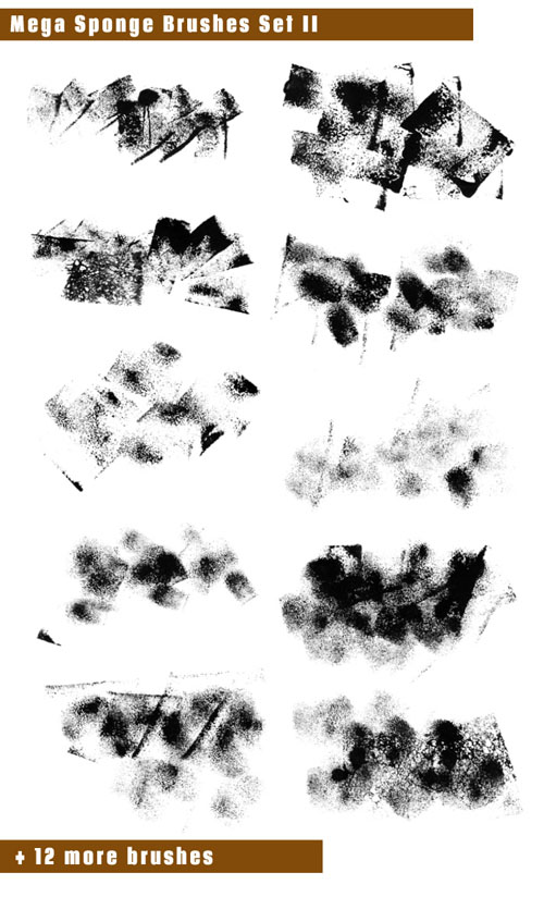 Brushes for Photoshop - Mega Sponge Part 2
