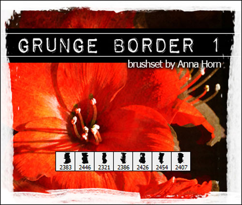 Brushes for Photoshop - Grunge Border Pack 1