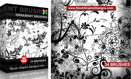 Ornament Free Photoshop Brushes