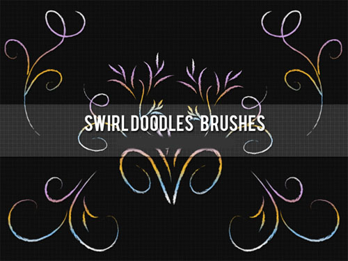 Brushes for Photoshop - Swirl Doodles