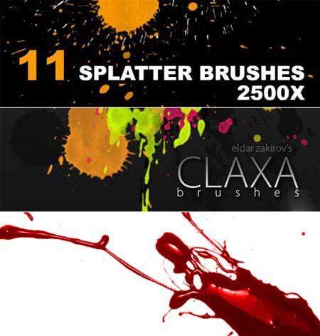 ����� ��� Photoshop - Brush splatter