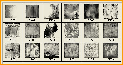 ����� ��� Photoshop - ��������� ������ / Vintage paper brushes