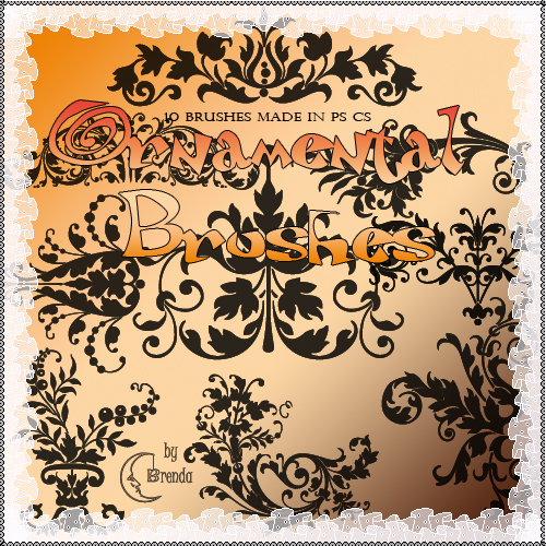 ����� ��� Photoshop - Ornamental Brushes by Brenda