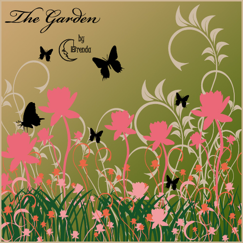 ����� ��� Photoshop - The Garden Brushes by Brenda