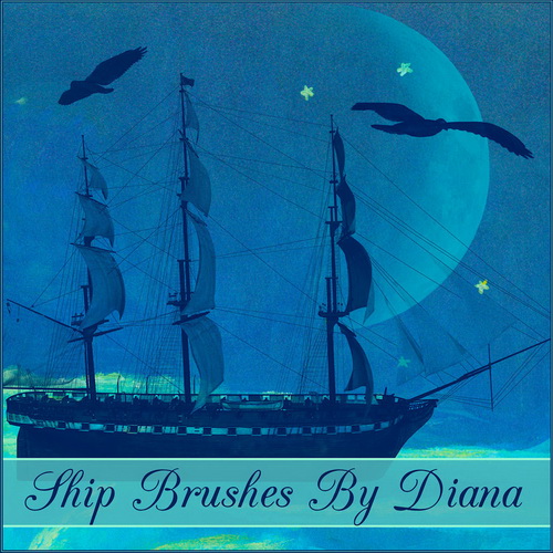 Ship &amp; Watches Vintage Brushes 1 by Diana Creations  ����� - ������� � ����