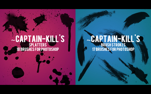 Splatter Brushes &amp; Paint Brush Strokes