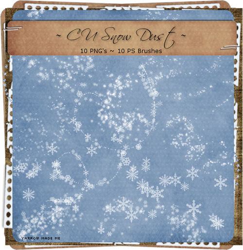Snow Dust Photoshop Brushes