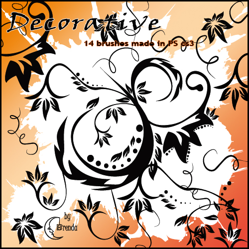 ����� ��� Photoshop - Decorative Brushes by Brenda