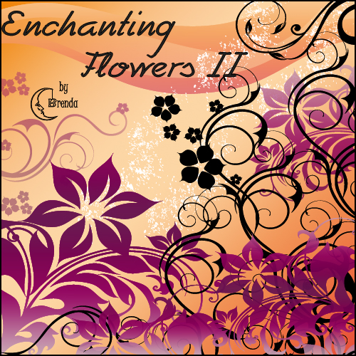 ����� ��� Photoshop - Enchanting Flowers II by Brenda