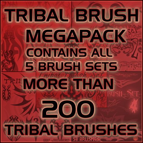 ������� ������ ��� �������� "Tribal brushes"