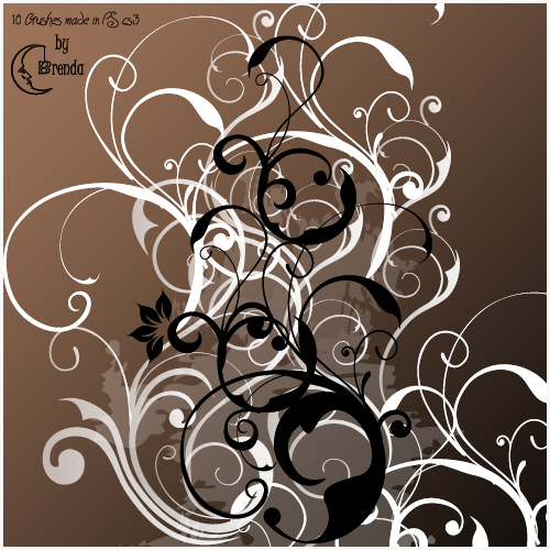 ����� ��� Photoshop - Swirls Brushes by Brenda