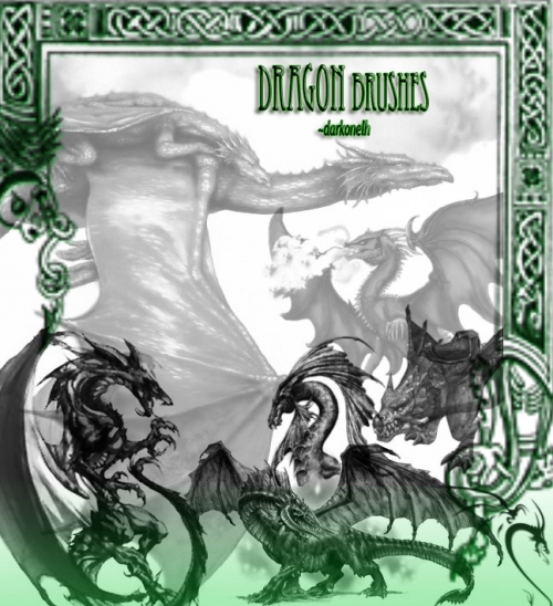 50 Dragon, Foliage &amp; Nuages II - ��� ������ ������ ��� Photoshop