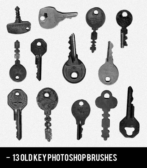 Brushes for Photoshop - Realistic Old Key