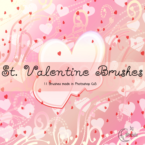 ����� ��� Photoshop - St. Valentine Brushes by Brenda