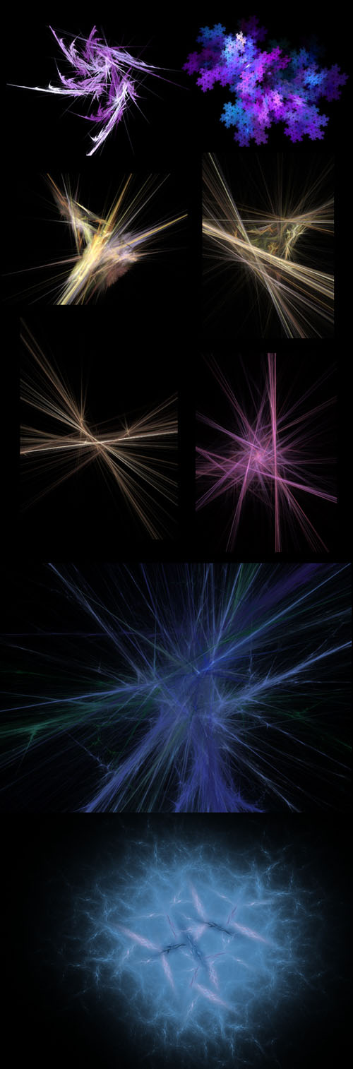 8 Fantastic Fractal Photoshop Brushes