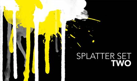 Splatter Photoshop Brushes Set Two