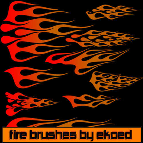 Fire Brushes by ekoed