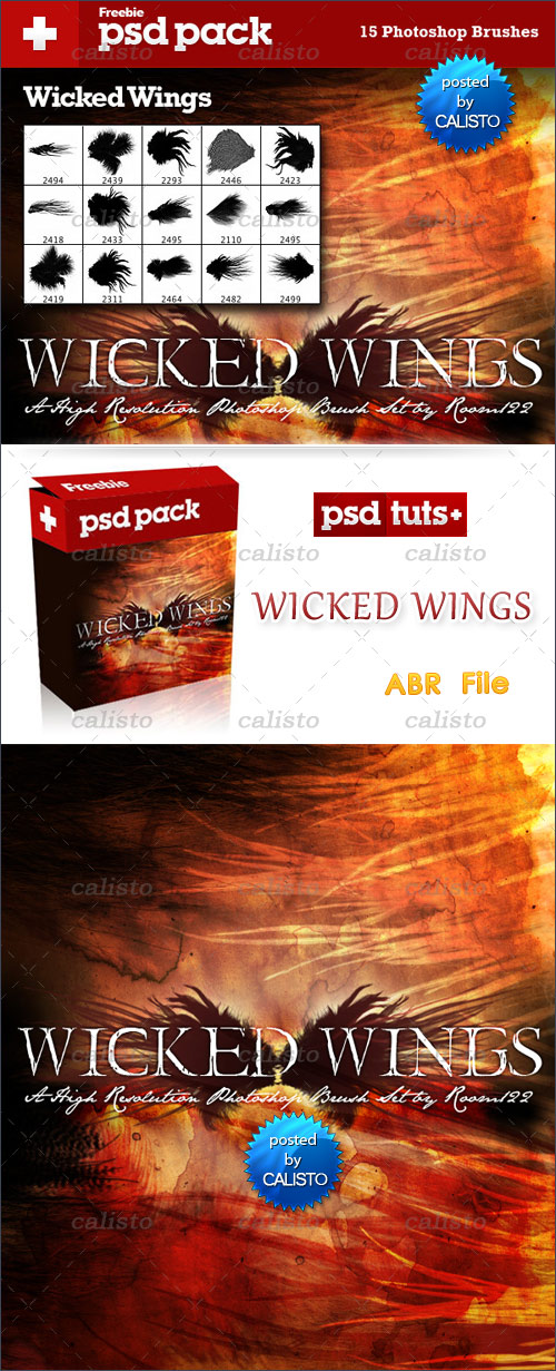 Exclusive Brush Pack � 15 Wicked Wings