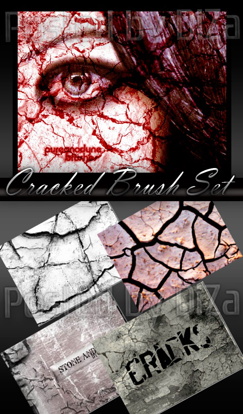 Cracked Brush Set - ����� �������, ����, ��������