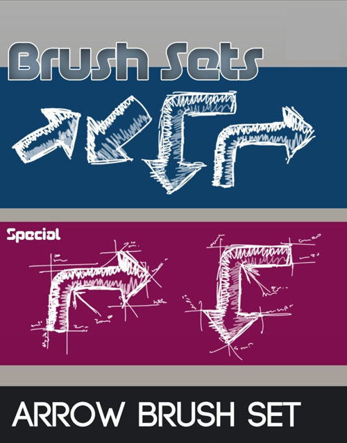 Arrow Brushes for Photoshop