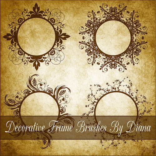 Decor Frame Brushes 5  By Diana Creations  ����� - ����� 5