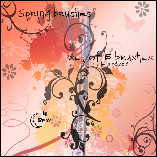 ����� ��� Photoshop - Spring Brushes by Brenda