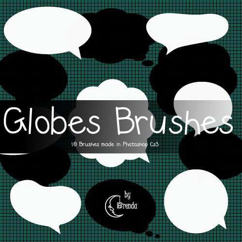 ����� ��� Photoshop - Globes Brushes by Brenda